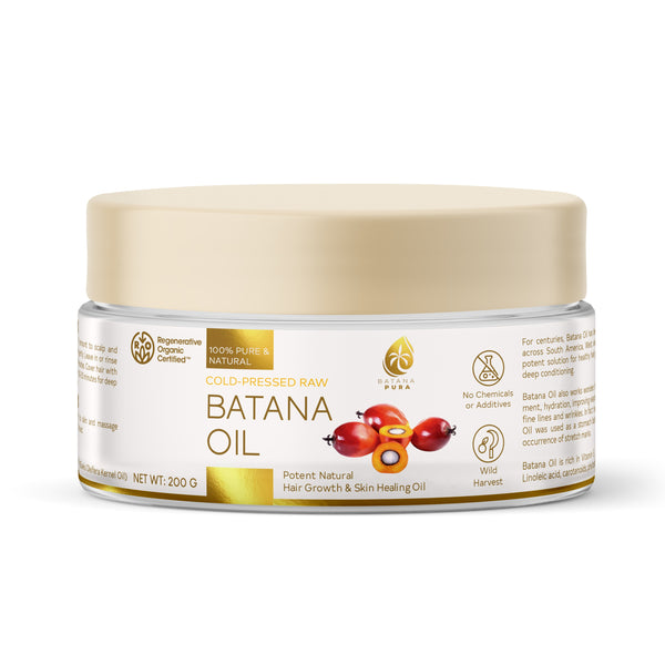 Cold-Pressed Raw Batana Oil for Hair Growth & Skin Care