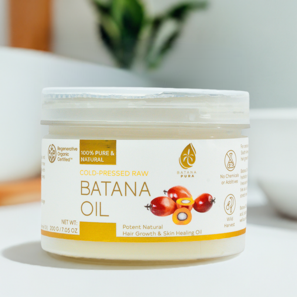 Cold-Pressed Raw Batana Oil for Hair Growth & Skin Care