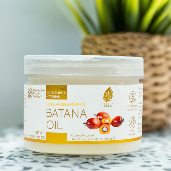 Cold-Pressed Raw Batana Oil for Hair Growth & Skin Care