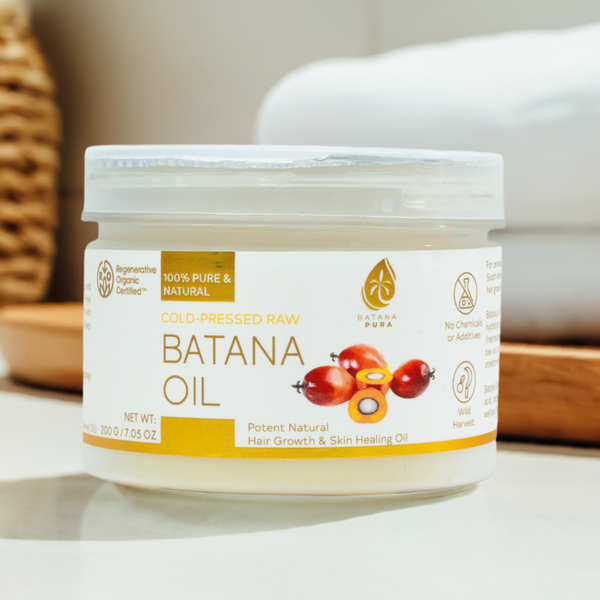 Cold-Pressed Raw Batana Oil for Hair Growth & Skin Care