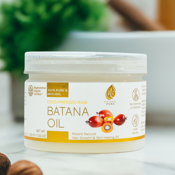 Cold-Pressed Raw Batana Oil for Hair Growth & Skin Care